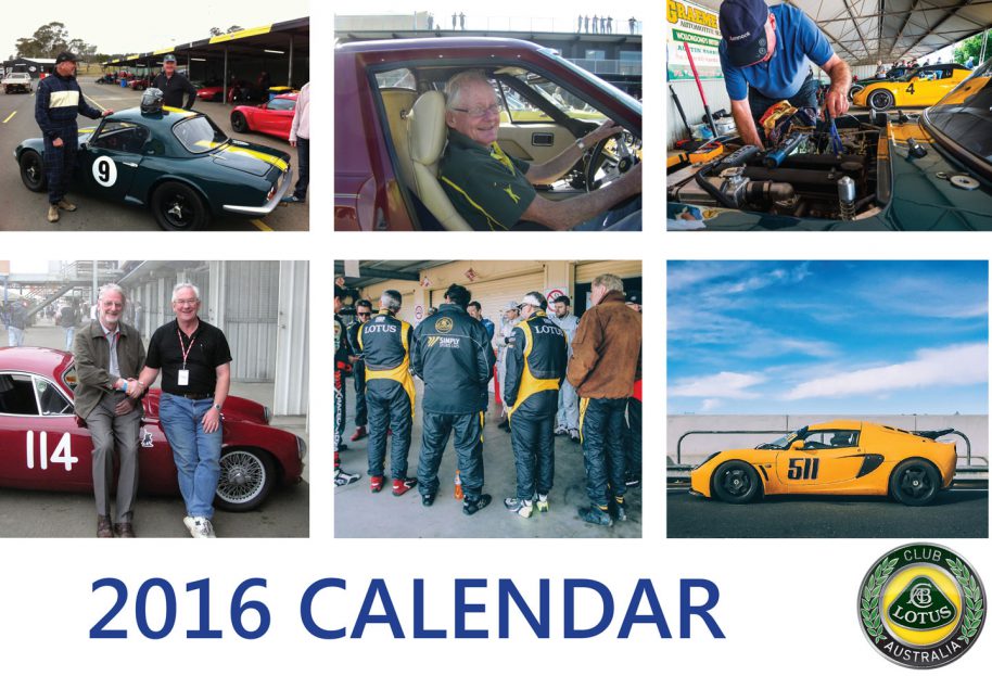 Club Lotus Australia 2017 Calendar