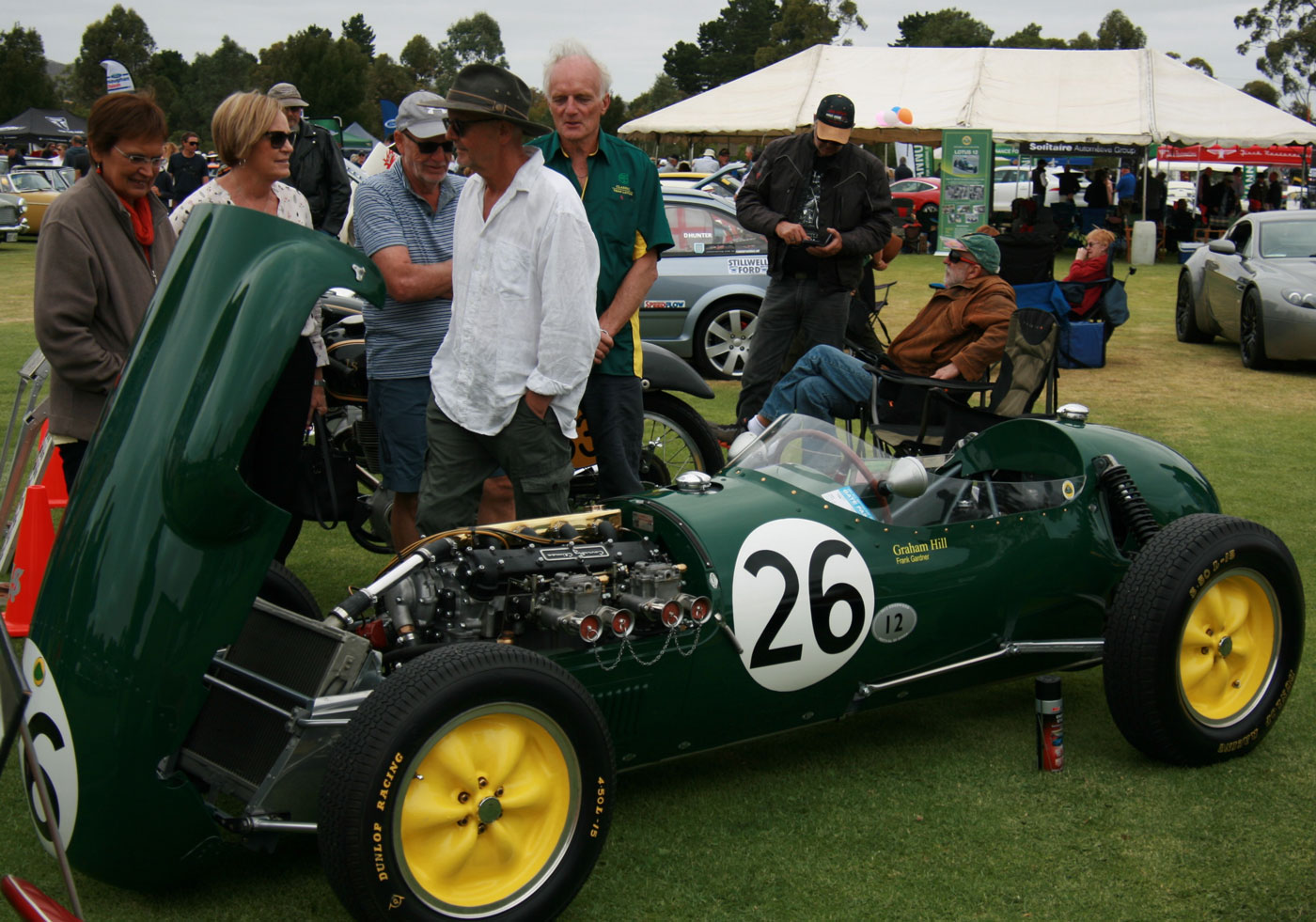 The ex-Graham Hill Monaco GP Lotus 12 highlighted Lotus Motorsport heritage