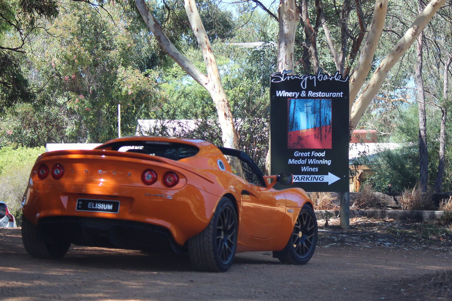 Arriving at the Stringybark Winery & Restaurant